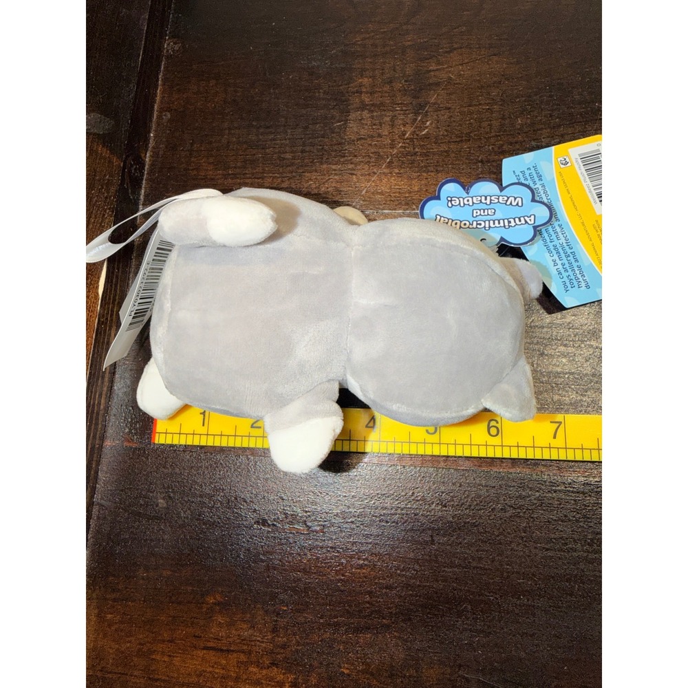 WelloBeez Buds Husky Dog Plush Antimicrobial Washable Grey White Stuffed Animal - Picture 2 of 7